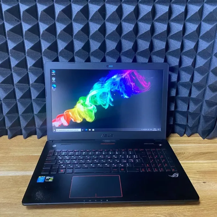Ігровий ноутбук Б-клас Asus ROG G56JK / 15.6" (1920x1080) TN / Intel Core i7-4700HQ (4 (8) ядра по 2.4 - 3.4 GHz) / 16 GB DDR3 / 128 GB SSD / nVidia GeForce GTX 850M, 2 GB GDDR3, 128-bit / WebCam / DVD-ROM б/в - зображення 2