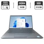 Ультрабук Dell Latitude 5400 / 14" (1920x1080) IPS Touch / Intel Core i7-8665U (4 (8) ядра по 1.9 - 4.8 GHz) / 16 GB DDR4 / 512 GB SSD / Intel UHD Graphics 620 / WebCam б/в