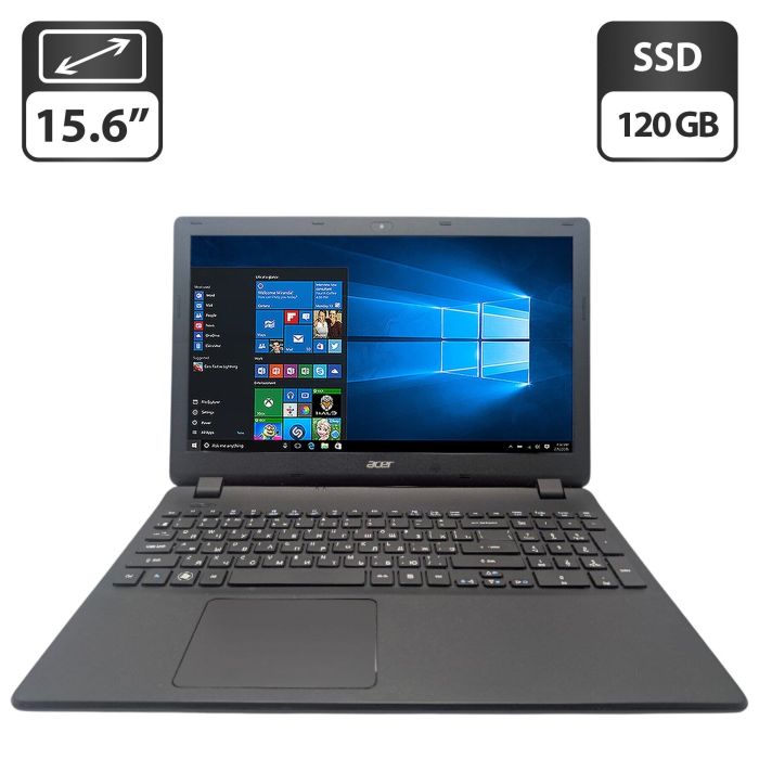 Ноутбук Acer Aspire ES1-531 / 15.6" (1366x768) TN / Intel Celeron N3050 (2 ядра по 1.6 - 2.16 GHz) / 8 GB DDR3 / 120 GB SSD / Intel HD Graphics / WebCam б/в - изображение 1