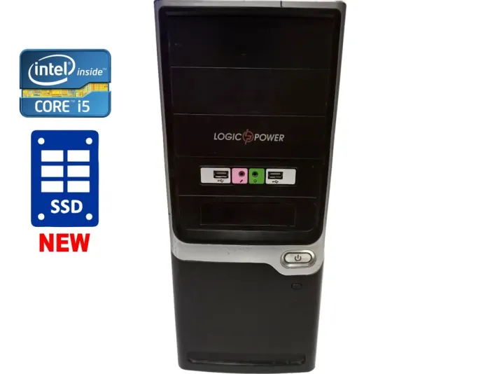 ПК LogicPower Tower / Intel Core i5-4590 (4 ядра по 3.3 - 3.7 GHz) / 8 GB DDR3 / 240 GB SSD NEW / Intel HD Graphics 4600 / 400W б/в - зображення 1