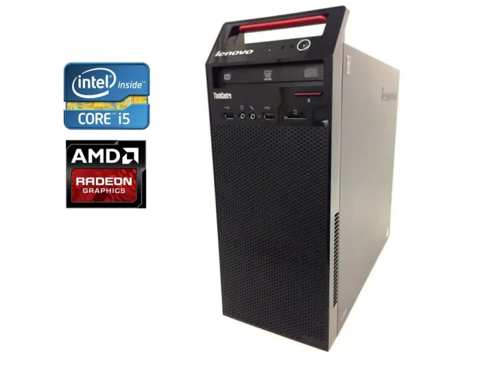 ПК Б-клас Lenovo ThinkCentre Edge 72 Tower / Intel Core i5-2400 (4 ядра по 3.1 - 3.4 GHz) / 8 GB DDR3 / 250 GB HDD / AMD Radeon HD 7450, 1 GB GDDR3, 64-bit / DVD-RW б/в - зображення 1