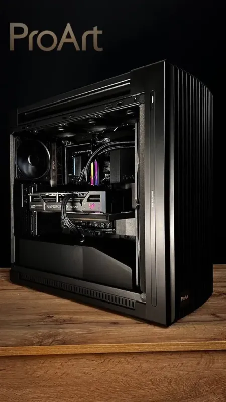 Збірка на замовлення: ігровий ПК Asus ProArt PA602 Black Tower / AMD Ryzen 9 9950X3D (16 (32) ядер по 4,3 - 5,7 ГГц) / 96 ГБ DDR5 / 2000 ГБ SSD M.2 + 4000 ГБ HDD / nVidia GeForce RTX 5070 Ti, 16 ГБ GDDR7, 256-bit / 1000 Вт - зображення 2