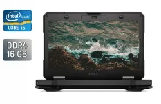Захищений ноутбук Dell Latitude 14 Rugged 5414 / 14" (1920x1080) IPS / Intel Core i5-6300U (2 (4) ядра по 2.4 - 3.0 GHz) / 16 GB DDR4 / 512 GB SSD / Intel HD Graphics 520 / WebCam / VGA / Windows 10 б/в
