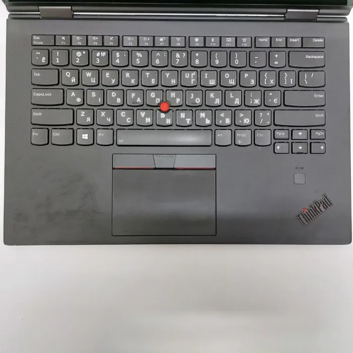 Ноутбук-трансформер Б-клас Lenovo ThinkPad X1 / 14" (1920x1080) IPS Touch / Intel Core i5-8250U (4 (8) ядра по 1.6 - 3.4 GHz) / 8 GB DDR3 / 256 GB SSD / Intel UHD Graphics 620 / WebCam / Windows 11 Pro б/в - зображення 3