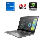 Мобільна робоча станція HP ZBook Fury 17 G7 / 17,3" (1920x1080) IPS / Intel Core i7-10750H (6 (12) ядер по 2,6 - 5,0 ГГц) / 8 ГБ DDR4 / 240 ГБ SSD / nVidia Quadro RTX 5000 Max-Q, 16 ГБ GDDR6, 256-біт / WebCam б/в