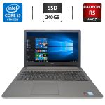Ноутбук Dell Inspiron 15 5559 / 15.6" (1366x768) TN / Intel Core i5-6200U (2 (4) ядра по 2.3 - 2.8 GHz) / 16 GB DDR3 / 240 GB SSD / AMD Radeon R5 M335, 4 GB GDDR3, 64-bit / WebCam / DVD-ROM б/в