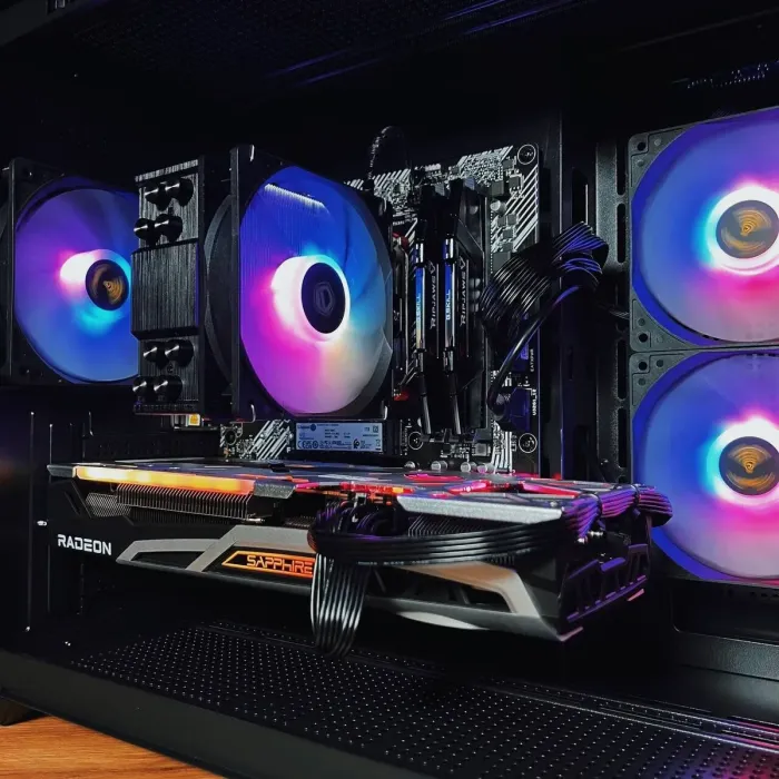 Збірка на замовлення: ігровий ПК Gamdias Aura GC10M ARGB Black Tower / AMD Ryzen 7 5700X (8 (16) ядер по 3,4 - 4,6 ГГц) / 32 ГБ DDR4 / 1000 ГБ SSD M.2 / AMD Radeon RX 6700 XT, 12 GB GDDR6, 192-bit / 650W б/в - зображення 7