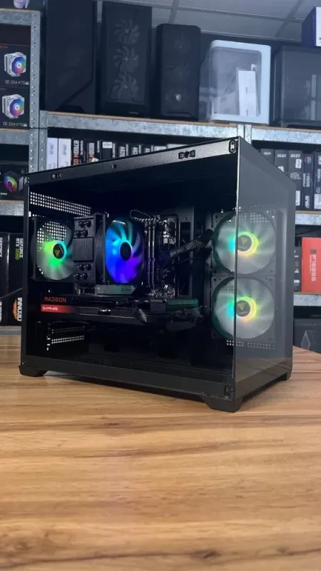 Збірка під замовлення: ігровий ПК Gamdias Aura GC10M ARGB Tower / AMD Ryzen 5 7500F (6 (12) ядер по 3.7 - 5.0 GHz) / 32 GB DDR5 / 1000 GB SSD M.2 / AMD Radeon RX 7700 XT, 12 GB GDDR6, 192-bit / 850W б/в - зображення 3