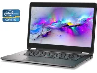 Ультрабук Dell Latitude E7470 Carbon / 14" (2560x1440) IPS Touch / Intel Core i5-6300U (2 (4) ядра по 2.4 - 3.0 GHz) / 8 GB DDR4 / 256 GB SSD / Intel HD Graphics 520 / WebCam / Win 10 Pro б/в