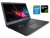 Ігровий ноутбук Б-клас Asus ROG Strix 17 GL703GE / 17.3" (1920x1080) IPS / Intel Core i7-8750H (6 (12) ядер по 2.2 - 4.1 GHz) / 16 GB DDR4 / 256 GB SSD NVMe / nVidia GeForce GTX 1050 Ti, 4 GB GDDR5, 128-bit / WebCam б/в