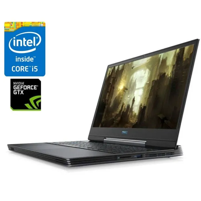 Ігровий ноутбук Dell G5 5590 / 15.6" (1920x1080) IPS / Intel Core i5-9300H (4 (8) ядра по 2.4 - 4.1 GHz) / 16 GB DDR4 / 1000 GB SSD / nVidia GeForce GTX 1650, 4 GB GDDR5, 128-bit / WebCam б/в - зображення 1