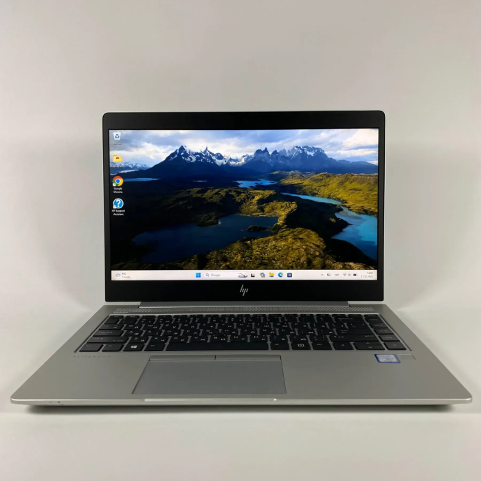 Ультрабук Б-клас HP EliteBook 840 G5 / 14" (1920x1080) IPS / Intel Core i5-8350U (4 (8) ядра по 1.7 - 3.6 GHz) / 16 GB DDR4 / 256 GB SSD / Intel UHD Graphics 620 / WebCam / Fingerprint б/в - зображення 2
