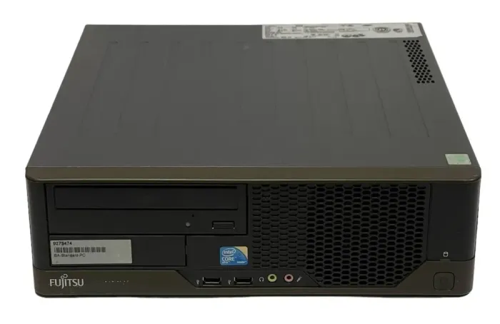Комплект ПК: комп'ютер Б-клас Fujitsu Esprimo E5730 SFF / Intel Core 2 Duo E8500 (2 ядра по 3.16 GHz) / 4 GB DDR2 / 160 GB HDD / Intel Graphics / DVD-ROM + Монітор Б-клас HP Compaq LA1951g / 19" (1280x1024) TN / VGA б/в - зображення 4