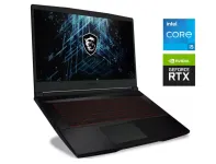 Ігровий ноутбук Б-клас MSI GF63 Thin 11UD / 15.6" (1920x1080) IPS / Intel Core i5-11400H (6 (12) ядер по 2.7 - 4.5 GHz) / 16 GB DDR4 / 512 GB SSD / nVidia GeForce RTX 3050 Ti, 4 GB GDDR6, 128-bit / WebCam б/в