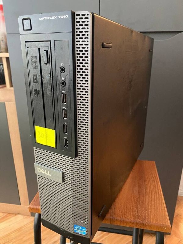Комп'ютер Dell OptiPlex 7010 SFF / Intel Core i7-3770 (4 (8) ядра по 3,4 - 3,9 ГГц) / 8 ГБ DDR3 / 120 ГБ SSD / Intel HD Graphics 4000 / DVD-ROM б/в - зображення 3