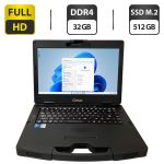 Захищений ноутбук Getac S410 G4 / 14" (1920x1080) IPS Touch / Intel Core i5-1145G7 (4 (8) ядра по 4.4 GHz) / 32 GB DDR4 / 512 GB SSD M.2 / Intel Iris Xe Graphics / WebCam / Без стилуса б/в