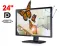 Монітор Dell UltraSharp U2412MB / 24" (1920x1200) IPS / 1xDP, 1x DVI, 1x VGA, 4x USB 2.0, 1x USB Type-B / VESA 100x100 / Поворотний б/в