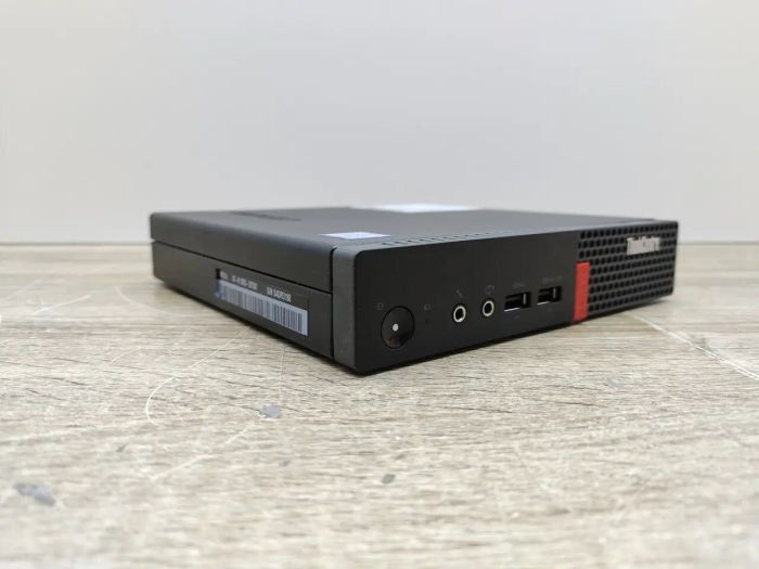 Неттоп Lenovo ThinkCentre M910q Tiny USFF / Intel Core i5-6500T (4 ядра по 2.5 - 3.1 GHz) / 8 GB DDR4 / 240 GB SSD / Intel HD Graphics 530 б/в - зображення 6