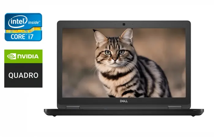 Мобільна робоча станція Dell Precision 3530 / 15.6" (1920x1080) IPS / Intel Core i7-8850H (6 (12) ядер по 2.6 - 4.3 GHz) / 32 GB DDR4 / 512 GB SSD / nVidia Quadro P600, 4 GB GDDR5, 128-bit / WebCam / Windows 10 б/в - зображення 1