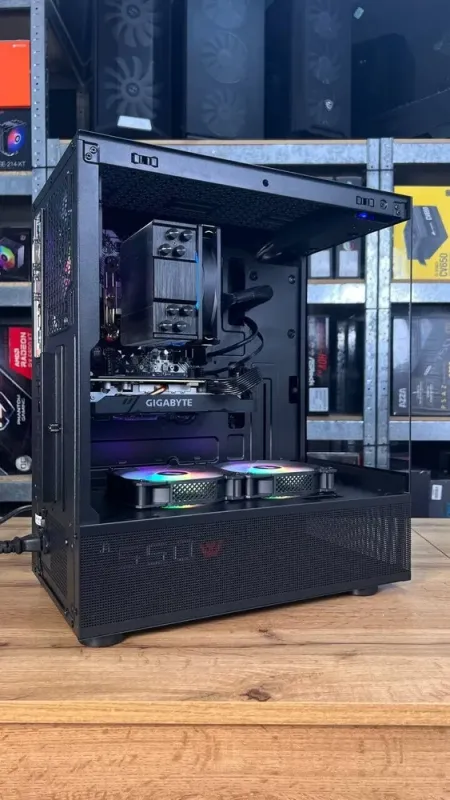 Збірка під замовлення: ігровий ПК 1stPlayer Mi7 Pro Tower / AMD Ryzen 5 5600 (6 (12) ядер по 3.5 - 4.4 GHz) / 16 GB DDR4 / 500 GB SSD / nVidia GeForce GTX 1660 Ti, 6 GB GDDR6, 192-bit / 550W б/в - зображення 5