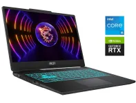 Ігровий ноутбук MSI Cyborg 15 A12VE / 15.6" (1920x1080) IPS / Intel Core i5-12450H (8 (12) ядер по 3.3 - 4.4 GHz) / 8 GB DDR5 / 512 GB SSD NVMe / nVidia GeForce RTX 4050, 6 GB GDDR6, 96-bit / WebCam б/в
