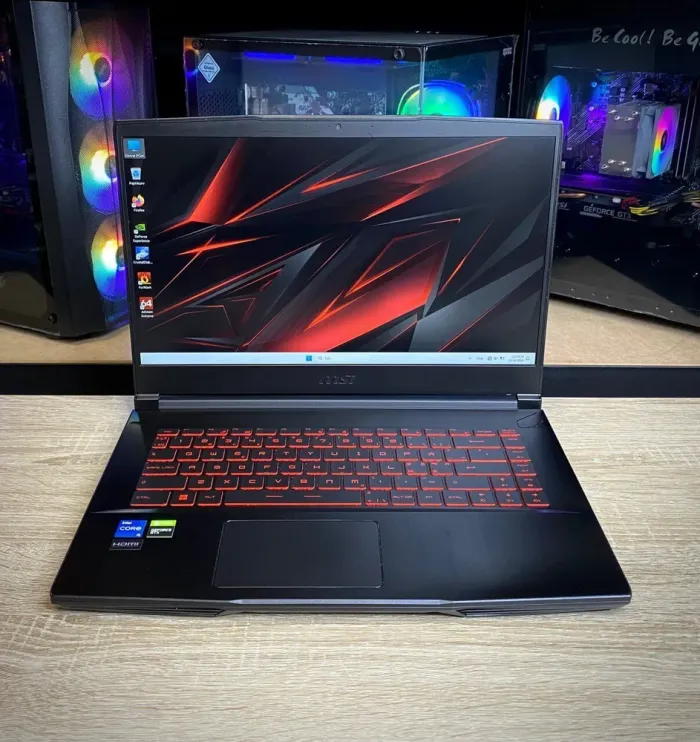 Ігровий ноутбук MSI GF63 Thin 11UC / 15.6" (1920x1080) IPS / Intel Core i5-11400H (6 (12) ядер по 2.7 - 4.5 GHz) / 8 GB DDR4 / 512 GB SSD / nVidia GeForce GTX 1650 Max-Q, 4 GB GDDR5, 128-bit / WebCam б/в - зображення 2