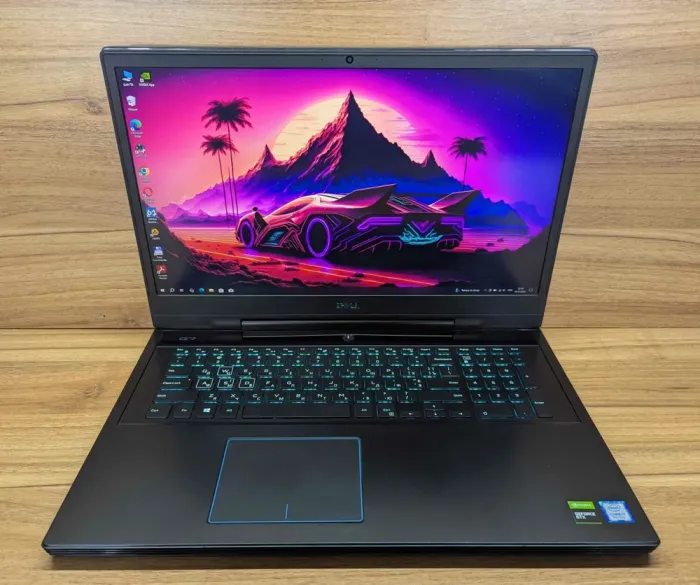 Ігровий ноутбук Dell G7 7790 / 17.3" (1920x1080) IPS / Intel Core i7-9750H (6 (12) ядер по 2.6 - 4.5 GHz) / 16 GB DDR4 / 512 GB SSD / nVidia GeForce GTX 1660 Ti, 6 GB GDDR6, 192-bit / WebCam / Windows 10 б/в - зображення 2