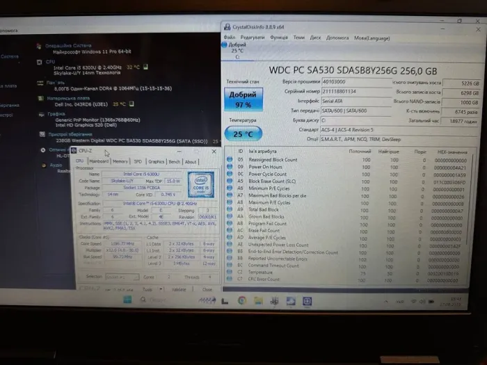 Захищений ноутбук Б-класу Dell Latitude 5414 Rugged / 14" (1366x768) TN / Intel Core i5-6300U (2 (4) ядра по 2,4 - 3,0 ГГц) / 8 ГБ DDR4 / 256 ГБ SSD / Intel HD Graphics 520 / WebCam / Win 11 Pro б/в - зображення 10