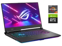 Ігровий ноутбук Б-клас Asus ROG Strix G513IM / 15.6" (1920x1080) IPS / AMD Ryzen 7 4800H (8 (16) ядер по 2.9 - 4.2 GHz) / 32 GB DDR4 / 1000 GB SSD / nVidia GeForce RTX 3060, 6 GB GDDR6, 192-bit б/в