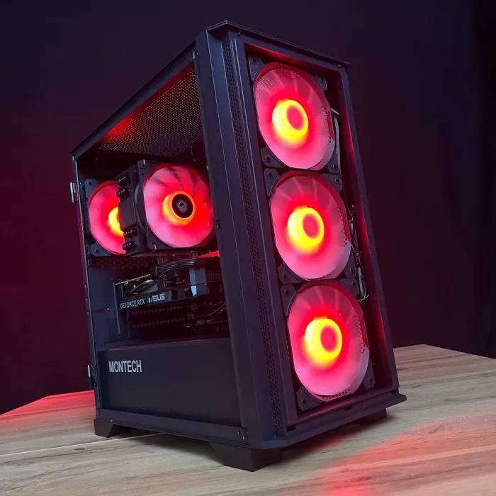 Збірка на замовлення: ігровий ПК Montech Air 100 ARGB Black Tower / AMD Ryzen 5 7500F (6 (12) ядер по 3,7 - 5,0 ГГц) / 32 ГБ DDR5 / 1000 ГБ SSD M.2 / nVidia GeForce RTX 5060, 8 ГБ GDDR7, 128-bit / 650W - зображення 4