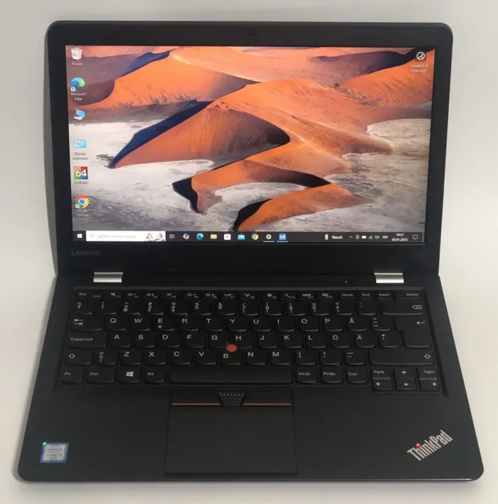 Ультрабук Lenovo ThinkPad 13 Gen2 / 13.3" (1920x1080) IPS / Intel Core i3-7100U (2 (4) ядра по 2.4 GHz) / 8 GB DDR4 / 128 GB SSD / Intel HD Graphics 620 / WebCam / Win 10 Pro б/в - зображення 2