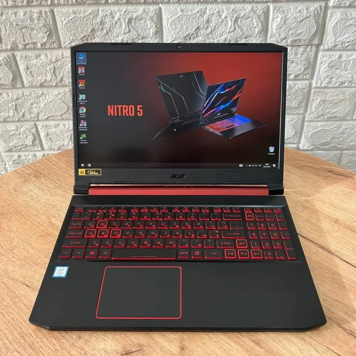 Ігровий ноутбук Б-клас Acer Nitro 5 AN515-54 / 15.6" (1920x1080) IPS / Intel Core i5-9300H (4 (8) ядра по 2.4 - 4.1 GHz) / 16 GB DDR4 / 512 GB SSD / nVidia GeForce RTX 2060, 6 GB GDDR6, 192-bit / WebCam б/в - зображення 2