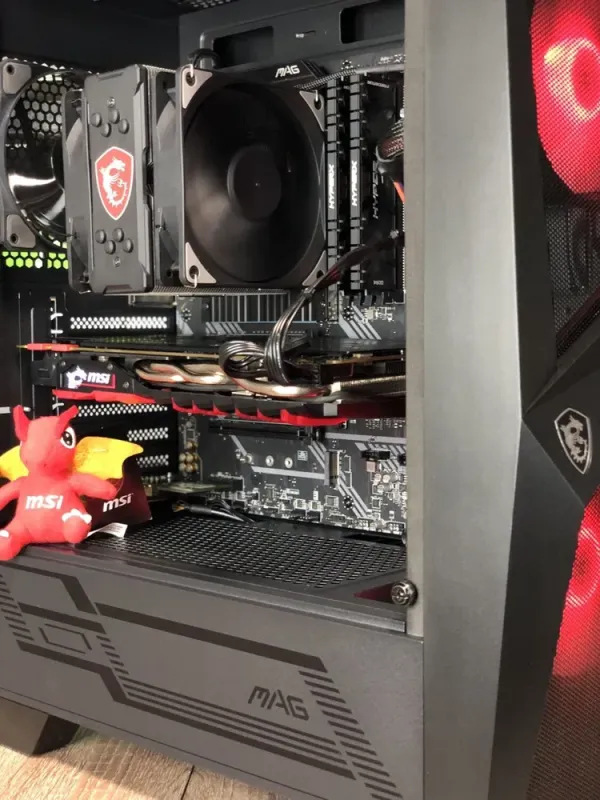 Ігровий ПК MSI MAG FORGE 100M PRO Tower / Intel Core i5-10400F (6 (12) ядер 2,9 - 4,3 ГГц) / 16 ГБ DDR4 / 480 ГБ SSD+1000 ГБ HDD / nVidia GeForce GTX 1070, 8 ГБ GDDR5, 256-біт / 620 Вт / вбудований Wi-Fi б/в - зображення 11