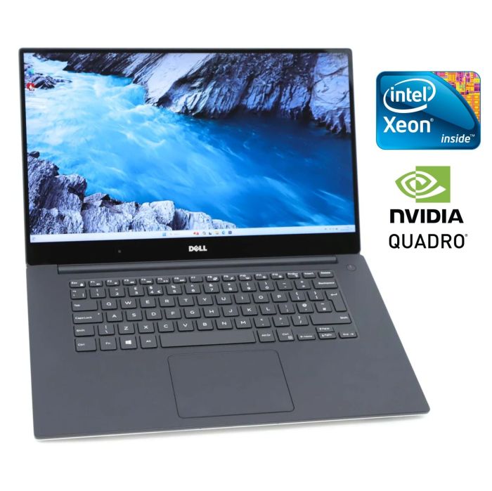 Мобільна робоча станція Dell Precision 5510 / 15,6" (1920x1080) IPS / Intel Xeon E3-1505M v5 (4 (8) ядра по 2,8 - 3,7 ГГц) / 16 ГБ DDR4 / 512 ГБ SSD / nVidia Quadro M1000M, 2 ГБ GDDR5, 128-біт / WebCam / Win 10 Pro б/в - зображення 1