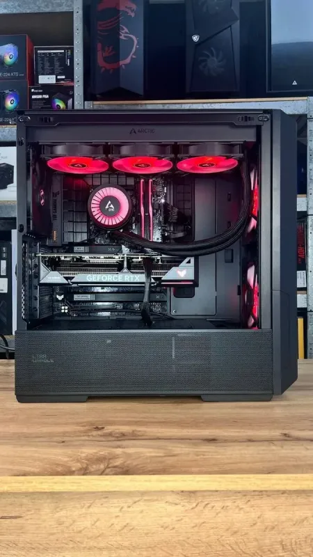 Збірка під замовлення: ігровий Lian Li LanCool 216 RGB Black Tower / Intel Core i5-14600KF (14 (20) ядер по 2.6 - 5.3 GHz) / 32 GB DDR5 / 1000 GB SSD M.2 / nVidia GeForce RTX 4070 Super, 12 GB GDDR6X, 192-bit / 850W - зображення 7