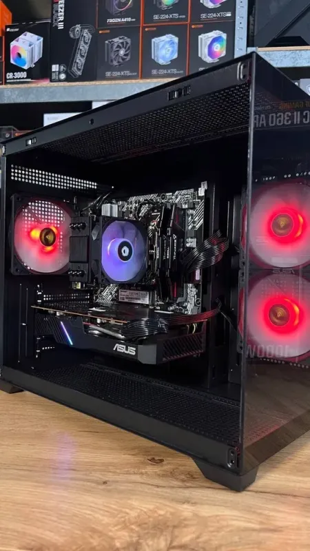 Збірка під замовлення: ігровий ПК Gamdias Aura GC10M ARGB Black Tower / AMD Ryzen 5 5600 (6 (12) ядер по 3.5 - 4.4 GHz) / 16 GB DDR4 / 512 GB SSD M.2 / AMD Radeon RX 5700, 8 GB GDDR6, 256-bit / 550W б/в - зображення 5