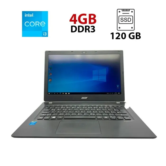 Ноутбук Acer TravelMate 5740 / 15.6" (1366x768) TN / Intel Core i3-370M (2 (4) ядра по 2.4 GHz) / 4 GB DDR3 / 120 GB SSD / Intel HD Graphics / WebCam б/в - зображення 1