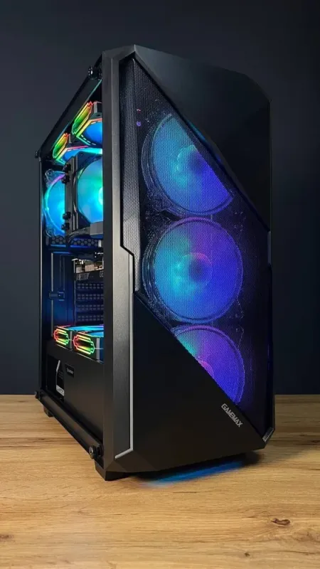 Збірка під замовлення: ігровий ПК GameMax Revolt Black Tower / AMD Ryzen 7 7700 (8 (16) ядер по 3.8 - 5.3 GHz) / 32 GB DDR5 / 1000 GB SSD M.2 / nVidia GeForce RTX 5070, 12 GB GDDR7, 192-bit / 750W - зображення 4