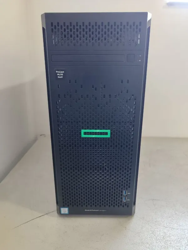 Сервер HP ProLiant ML110 G9 Tower / Intel Xeon E5-2683 v3 (14 (28) ядер по 2.0 - 3.0 GHz) / 64 GB DDR4 / NO HDD (SATA) 3.5"  б/в - зображення 2