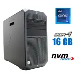 Робоча станція HP Z4 G4 Workstation Tower / Intel Xeon W-2123 (4 (8) ядра по 3.6 - 3.9 GHz) / 16 GB DDR4 / 256 GB SSD M.2 / no video card / DVD-ROM б/в