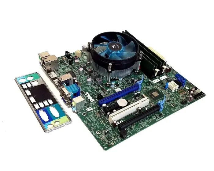 Комплект: Материнська плата Dell Optiplex 7010 MT + Intel Xeon E3-1225 v2 (4 ядра по 3,2 - 3,6 ГГц)  + 16 ГБ DDR3 + Кулер Vinga Q4 б/в - зображення 2