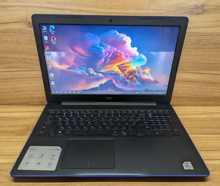 Ультрабук Б-клас Dell Inspiron 3593 / 15.6" (1366x768) TN Touch / Intel Core i5-1035G1 (4 (8) ядра по 1.0 - 3.6 GHz) / 16 GB DDR4 / 480 GB SSD / Intel UHD Graphics / WebCam / Windows 10 б/в - зображення 2