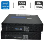 Неттоп Dell OptiPlex 5050 USFF / Intel Core i5-6500T (4 ядра по 2,5 - 3,1 ГГц) / 12 ГБ DDR4 / 256 ГБ SSD / Intel HD Graphics 530 / Wi-Fi / Windows 11 Pro / Блок живлення б/в