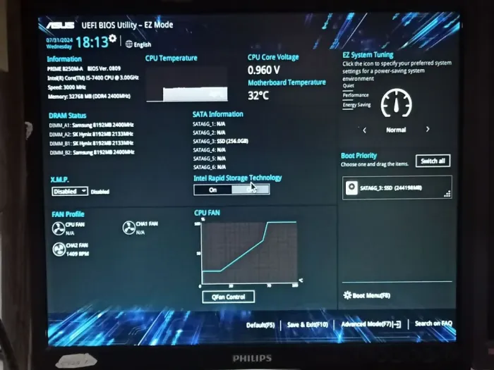 Комплект: Материнська плата Asus Prime B250M-A / LGA1151 / Intel Core i5-7400 (4 ядра по 3.0 - 3.5 GHz) / 32 GB DDR4 / Intel HD Graphics 630 + Кулер б/в - зображення 6