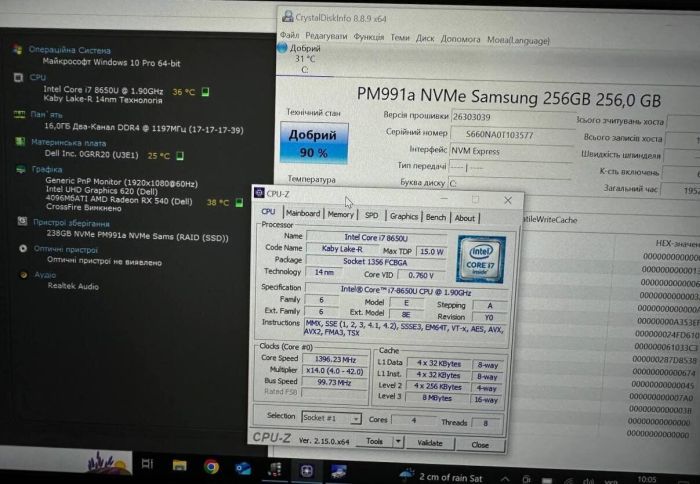 Захищений ноутбук Dell Latitude 5420 Rugged / 14" (1920x1080) IPS Touch / Intel Core i7-8650U (4 (8) ядра по 1.9 - 4.2 GHz) / 16 GB DDR4 / 256 GB SSD / AMD Radeon RX 540, 2 GB GDDR5, 128-bit / WebCam / Win 10 Pro / Дві АКБ б/в - зображення 10