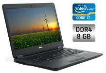 Ультрабук Dell Latitude E7470 / 14" (1366x768) TN / Intel Core i7-6600U (2 (4) ядра по 2.6 - 3.4 GHz) / 8 GB DDR4 / 256 GB SSD / Intel HD Graphics 520 / WebCam / Fingerprint / Windows 10 б/в