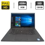 Ноутбук Dell Latitude 7480 / 14" (1920x1080) IPS / Intel Core i7-6600U (2 (4) ядра по 2.6 - 3.4 GHz) / 8 GB DDR4 / 120 GB SSD / Intel HD Graphics 520 / WebCam б/в