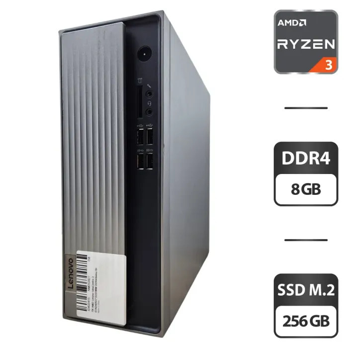 Комп'ютер Lenovo IdeaCentre 3 07ADA05 SFF / AMD Ryzen 3 3250U (2 (4) ядра по 2.6 - 3.5 GHz) / 8 GB DDR4 / 256 GB SSD M.2 / AMD Radeon Graphics б/в - зображення 1