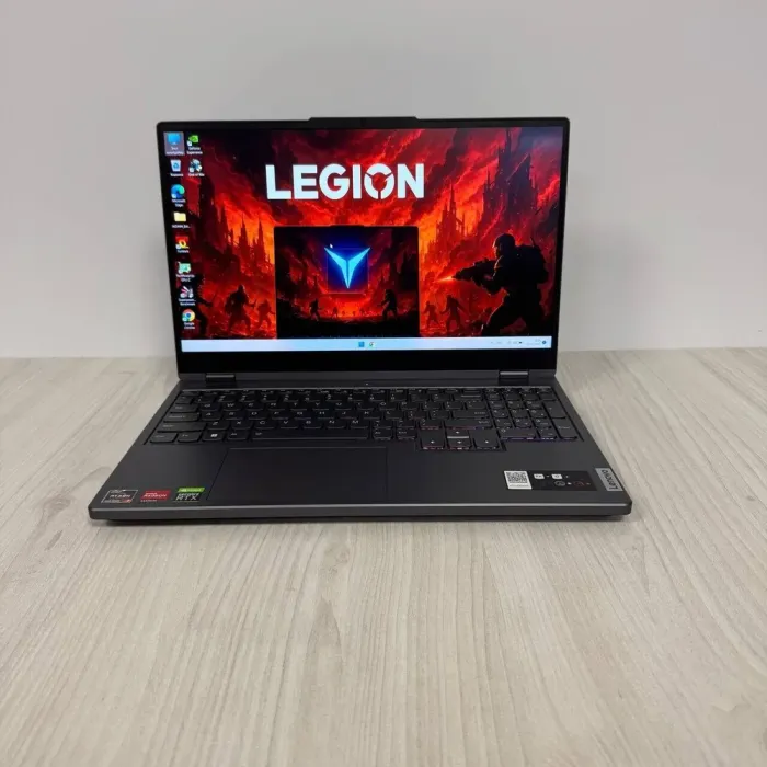 Ігровий ноутбук Б-клас Lenovo Legion 5 15ARH7H / 15.6" (1920x1080) IPS / AMD Ryzen 7 6800H (8 (16 ядер по 3.2 - 4.7 GHz) / 16 GB DDR5 / 512 GB SSD NVMe / nVidia GeForce RTX 3060, 6 GB GDDR6, 192-bit / WebCam б/в - зображення 2