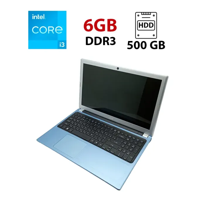 Ноутбук Acer V5-571G / 15.6" (1366x768) TN / Intel Core i3-2367M (2 (4) ядра по 1.4 GHz) / 6 GB DDR3 / 500 GB HDD / nVidia GeForce GT 620M, 1 GB DDR3, 64-bit / WebCam б/в - зображення 1